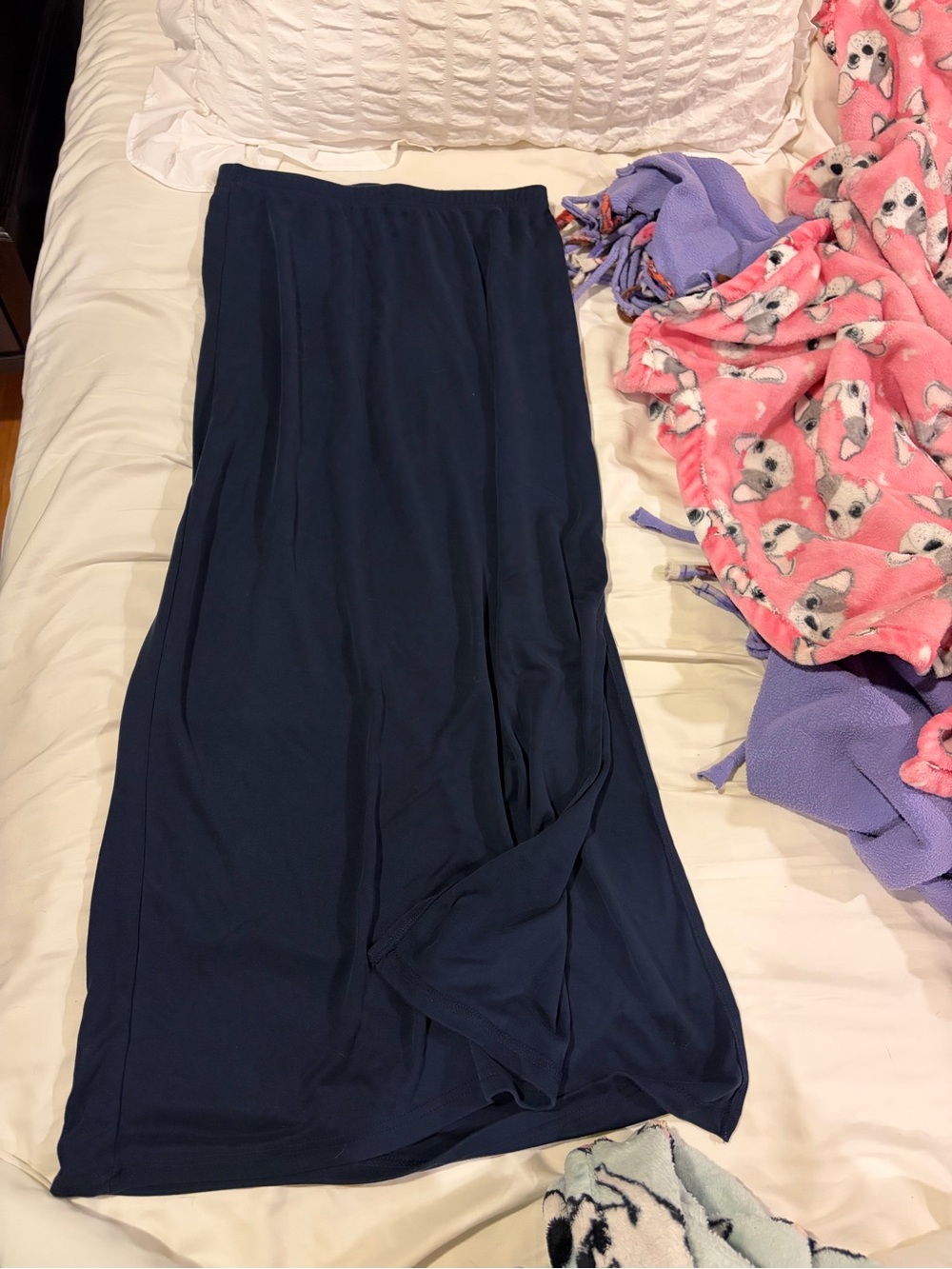 Brandy Melville Navy Maxi Skirt - Lightweight Pull-On